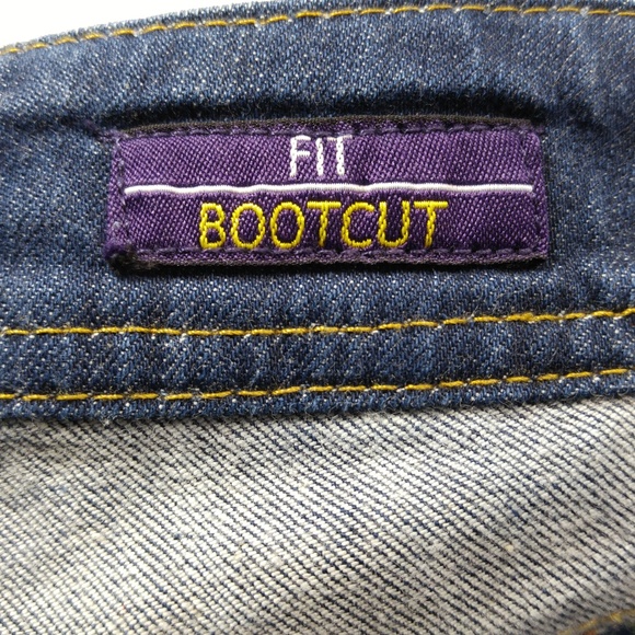 Vigoss Boot Cut Fit Flap Jeans Juniors 7 8 29 A099 - Picture 5 of 7